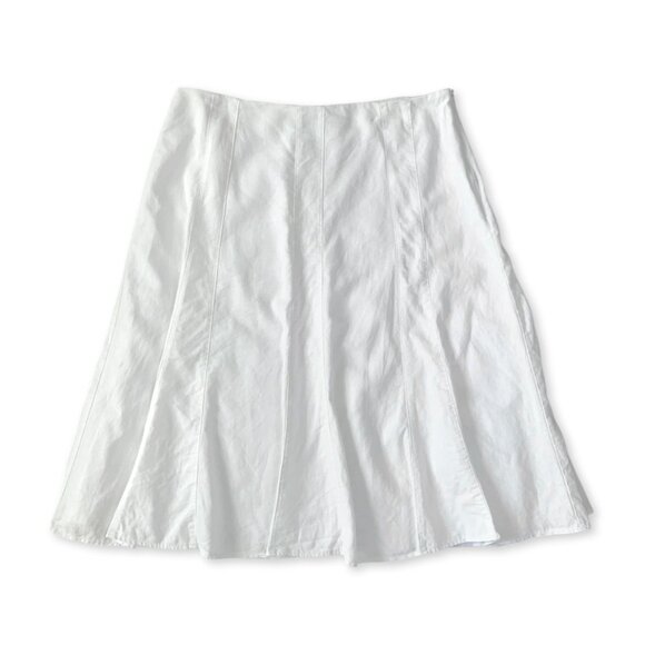 NYCC Linen Long Skirt White Coastal Cowgirl Grandma Fairy Balletcore Cottagecore - Picture 1 of 10